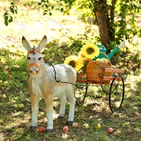 Декоративная садовая тележка F07038 - фото 50645