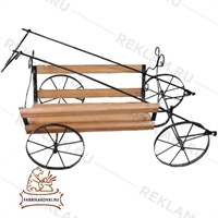 Декоративная садовая тележка F07038 - фото 50647