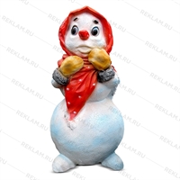 Садовая фигура Снеговик Девочка - фото 50676