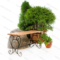 Лавка кованая для парка - фото 50802