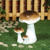 Садовая фигура Гриб берёзовый F07161 полистоун h=30см - фото 50904