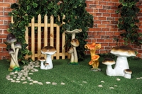 Садовая фигура Гриб берёзовый F07161 полистоун h=30см - фото 50906