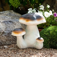 Садовая фигура из полистоуна Грибы F03060 h=40см - фото 50909
