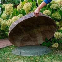 Крышка для септика Камень-валун низкий F03095 стеклопластик - фото 50926