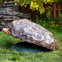 Крышка для септика Камень-валун низкий F03095 стеклопластик - фото 50931