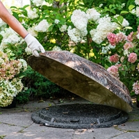 Крышка для септика Камень-валун низкий F03095 стеклопластик - фото 50934