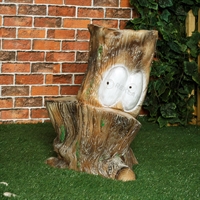 Фигура садовая Пень с глазами F07184 высота 60см - фото 50988