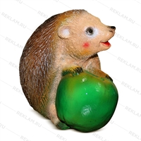 Фигурка из полистоуна Еж с яблоком - фото 51017