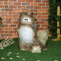 Кашпо садово-парковое Пень F07188 стеклопластик h=60 см - фото 51051