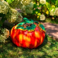 Фигура для дачи Тыква средняя F02003 полистоун h=40 см - фото 51061