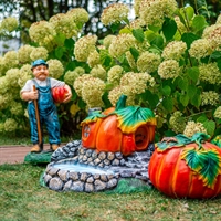 Фигура для дачи Тыква средняя F02003 полистоун h=40 см - фото 51065