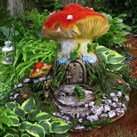 Крышка для люка Гриб домик U07427 стеклопластик, ширина 80 см - фото 51082