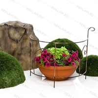 Шпалера секционная полукруглая для садовых цветов 57-094 металлическая - фото 51132