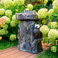 Декоративный фонтан для сада с совой U07936 стеклопластик h=80 см - фото 51280