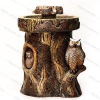 Декоративный фонтан для сада с совой U07936 стеклопластик h=80 см - фото 51290