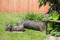 Кашпо для садовых растений Бревно малое U07943 стеклопластик L=61 cм - фото 51338