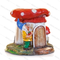 Садовое кашпо "Гном у дома" - фото 51350