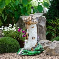 Светильник садовый Мельница F08075 полистоун высота 77см - фото 51373