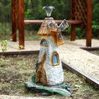 Светильник садовый Мельница F08075 полистоун высота 77см - фото 51374