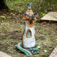 Светильник садовый Мельница F08075 полистоун высота 77см - фото 51377