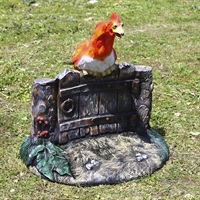 Крышка для люка Петух на заборе U08065 ширина 115 см - фото 51387