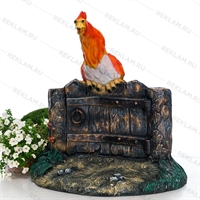 Крышка для люка Петух на заборе U08065 ширина 115 см - фото 51389