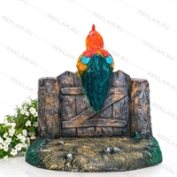 Крышка для люка Петух на заборе U08065 ширина 115 см - фото 51392