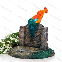 Крышка для люка Петух на заборе U08065 ширина 115 см - фото 51393