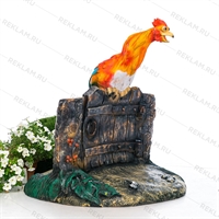 Крышка для люка Петух на заборе U08065 ширина 115 см - фото 51394