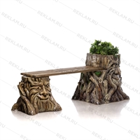 Садовая скамейка Пни U08102 стеклопластик - фото 51399