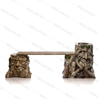 Садовая скамейка Пни U08102 стеклопластик - фото 51400