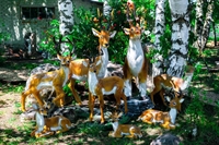 Декоративная фигура Косуля U08118 стеклопластик h=150 см - фото 51439