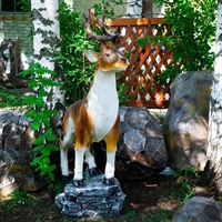 Фигура декоративная Олень U08117 стеклопластик h=154 см - фото 51457