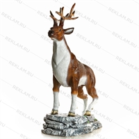 Фигура декоративная Олень U08117 стеклопластик h=154 см - фото 51461