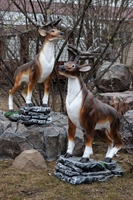 Фигура декоративная Олень U08117 стеклопластик h=154 см - фото 51467