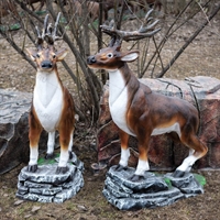 Фигура декоративная Олень U08117 стеклопластик h=154 см - фото 51469