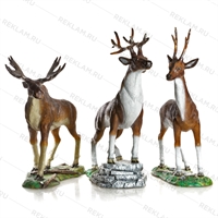 Фигура декоративная Олень U08117 стеклопластик h=154 см - фото 51470