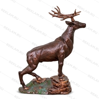Фигура декоративная Олень U08117 стеклопластик h=154 см - фото 51471