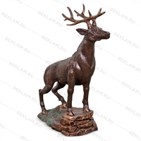 Фигура декоративная Олень U08117 стеклопластик h=154 см - фото 51472