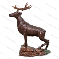 Фигура декоративная Олень U08117 стеклопластик h=154 см - фото 51473