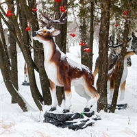 Фигура декоративная Олень U08117 стеклопластик h=154 см - фото 51474