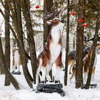 Фигура декоративная Олень U08117 стеклопластик h=154 см - фото 51475