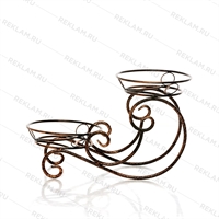 Стойка на 2 цветка 25-009 - фото 51501