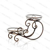 Стойка на 2 цветка 25-009 - фото 51502