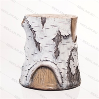 Садовая фигура Пень берёзовый U07904 стеклопластик h=42 см - фото 51704