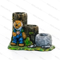 Кашпо для цветов с собачкой - фото 51796