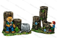 Кашпо для цветов с собачкой - фото 51800