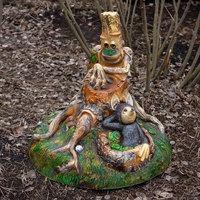 Крышка для канализационного люка Лешие F08310 стеклопластик, ширина 91 см - фото 51832