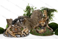 Крышка для канализационного люка Лешие F08310 стеклопластик, ширина 91 см - фото 51833