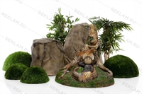 Крышка для канализационного люка Лешие F08310 стеклопластик, ширина 91 см - фото 51834